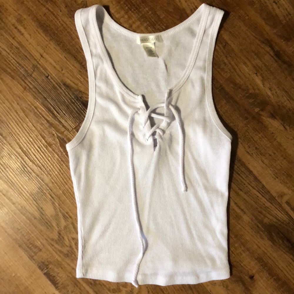 White Crop top
